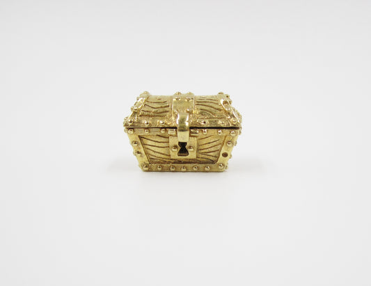 1960's-1980's Gold Treasure Chest Charm