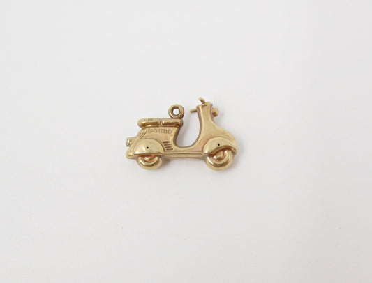 1958 Vespa Scooter Gold Charm