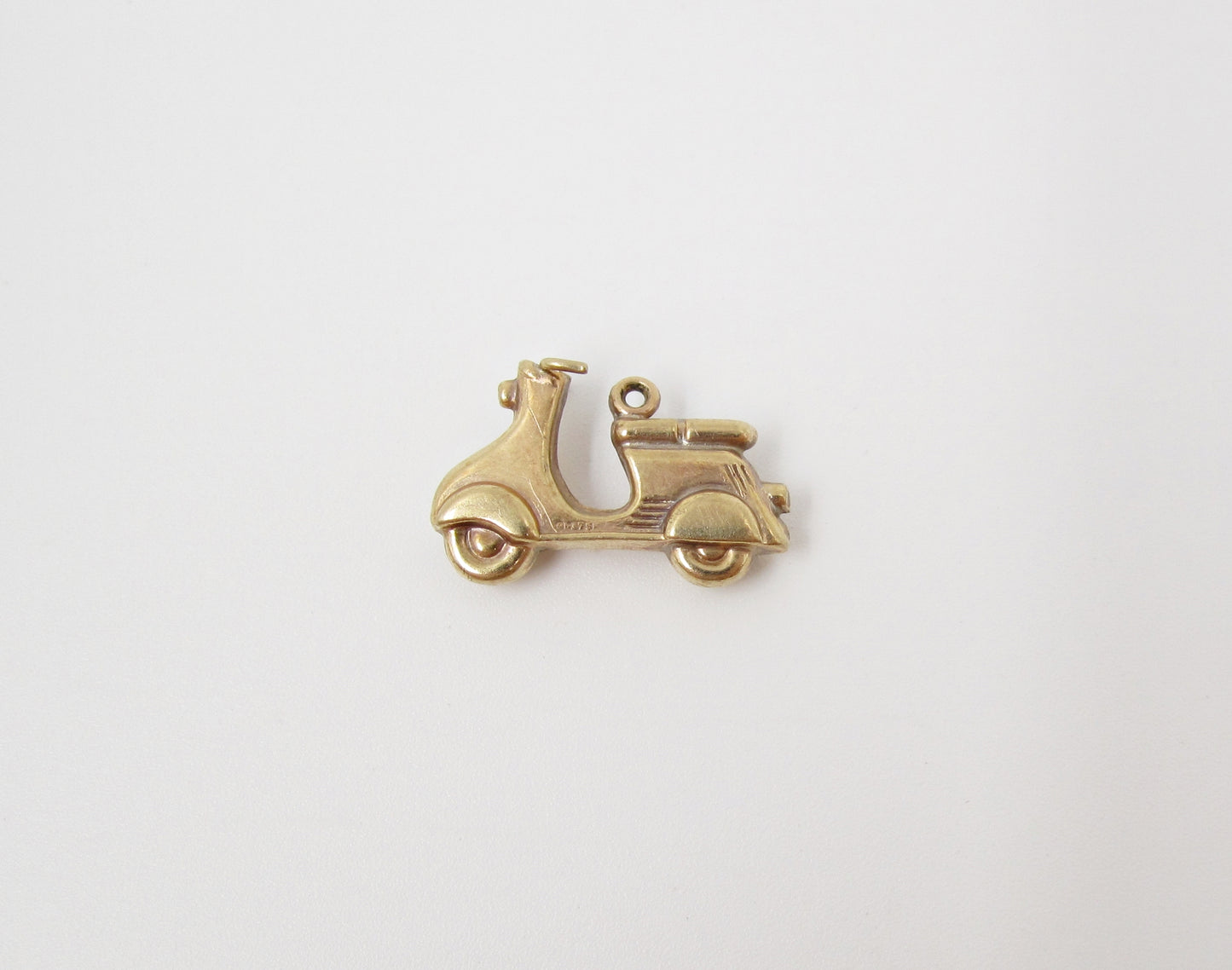 1958 Vespa Scooter Gold Charm