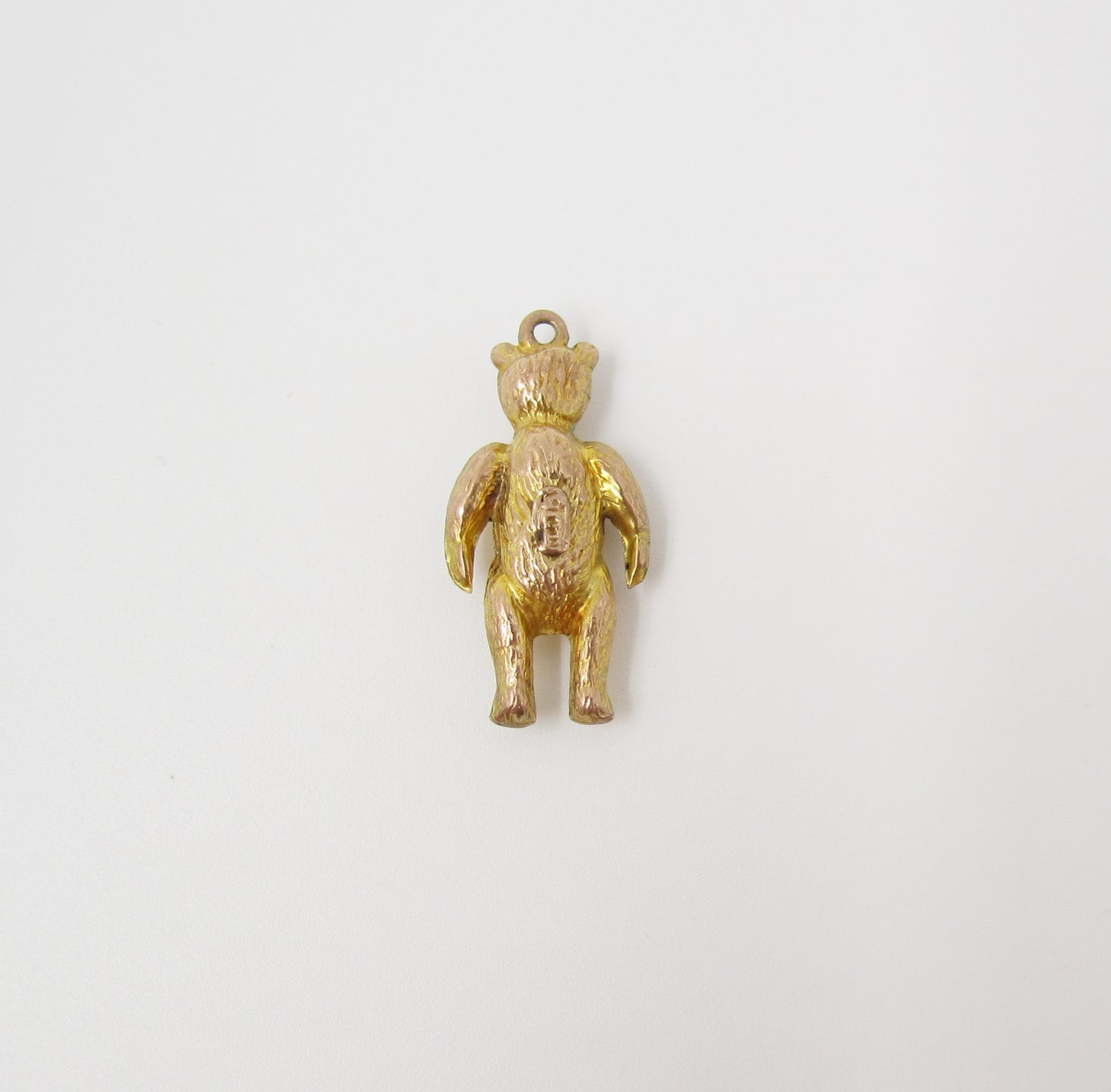 1970's Hollow Teddy Bear Gold Charm