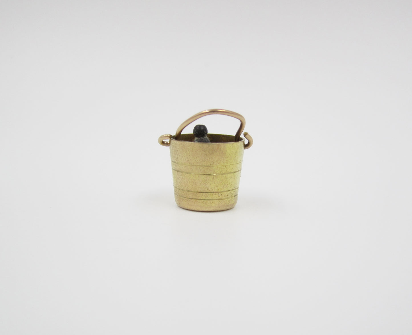 1957 Champagne Bucket & Bottle Gold Charm